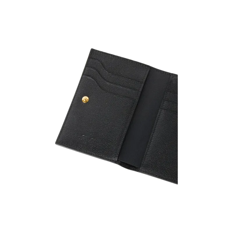 Loro Piana Calfskin Wallet Women's Black-3