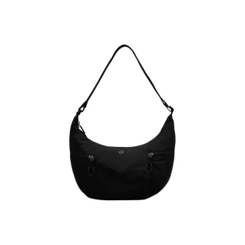 Lululemon Recycled Nylon Croissant Bag Handbag Shoulder Bag Unisex Black