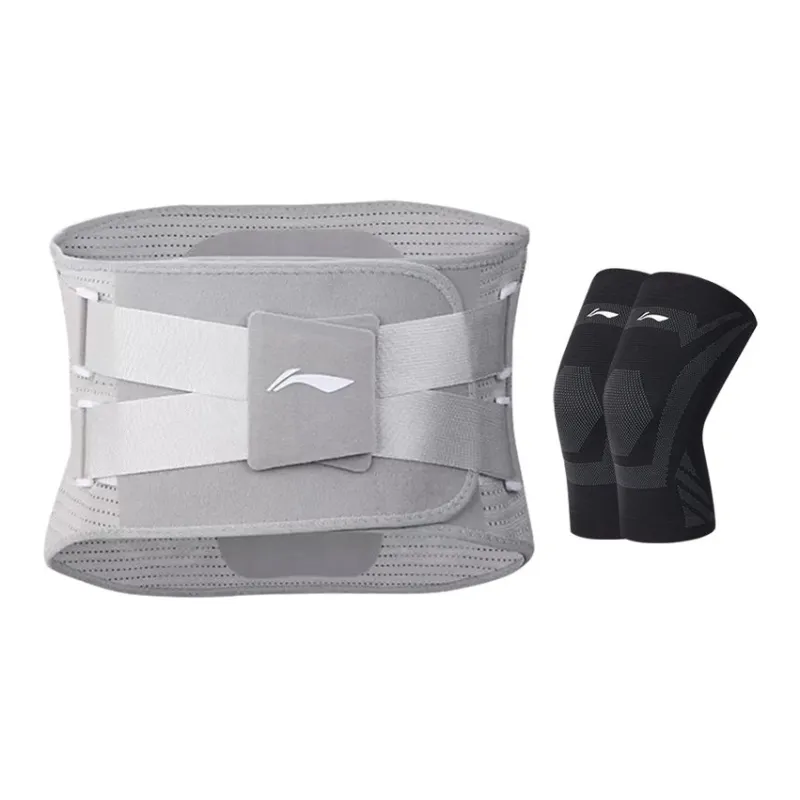 LiNing Back Support Braces Fitness Running Breathable Warm Protective Pressurized And Non Slip Polyester Nylon Unisex-4