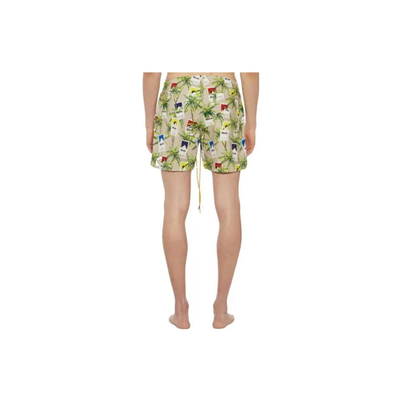 RHUDE Swimming Shorts Men Green-1