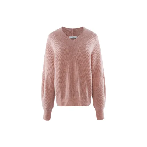 COMOBOCA Cashmere Sweaters Women's Elegant Pink