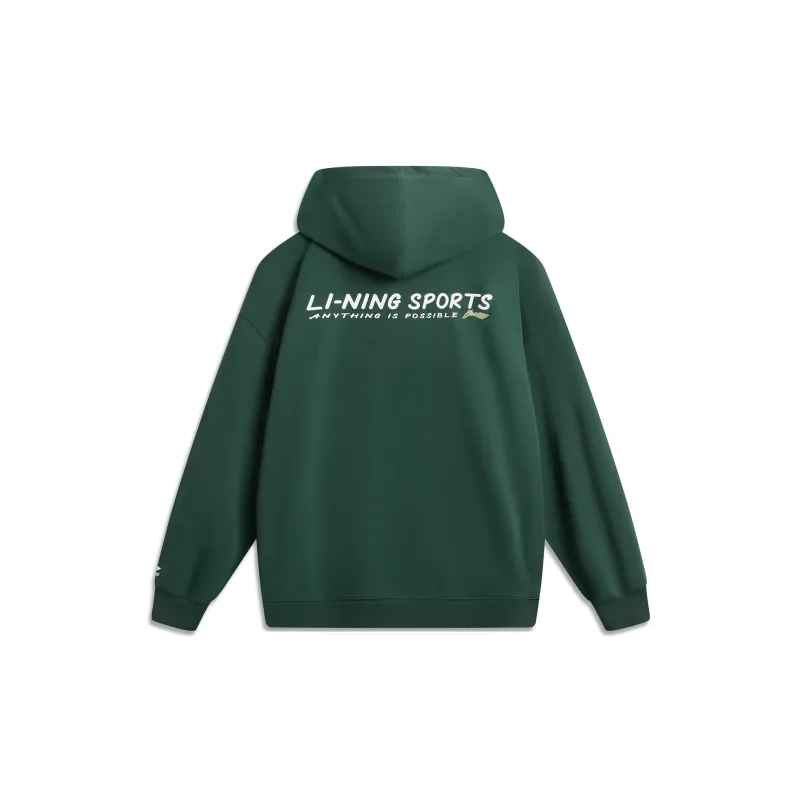 LiNing Sports Life Collection Sweatshirt Unisex Dark Green-1