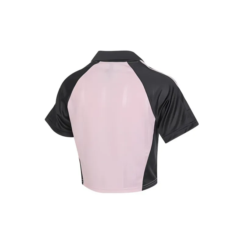 Adidas W TIRO TEE6 Polo Shirt Women's Pink-1