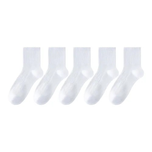 XXLLG Mid Calf Socks Men 5 Pack