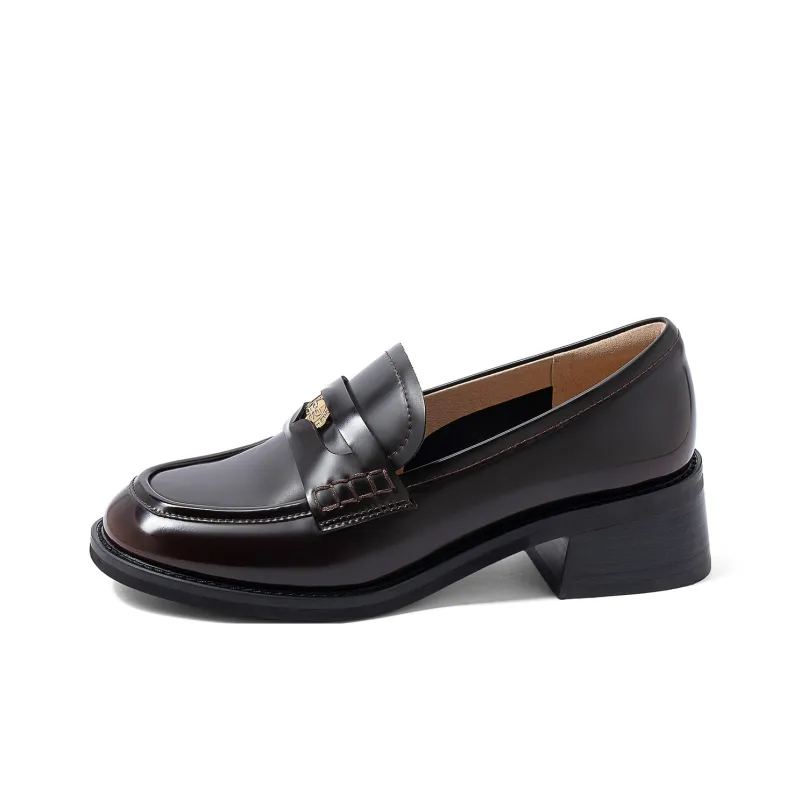 COMELY Loafers Women's Black/Coffee-1