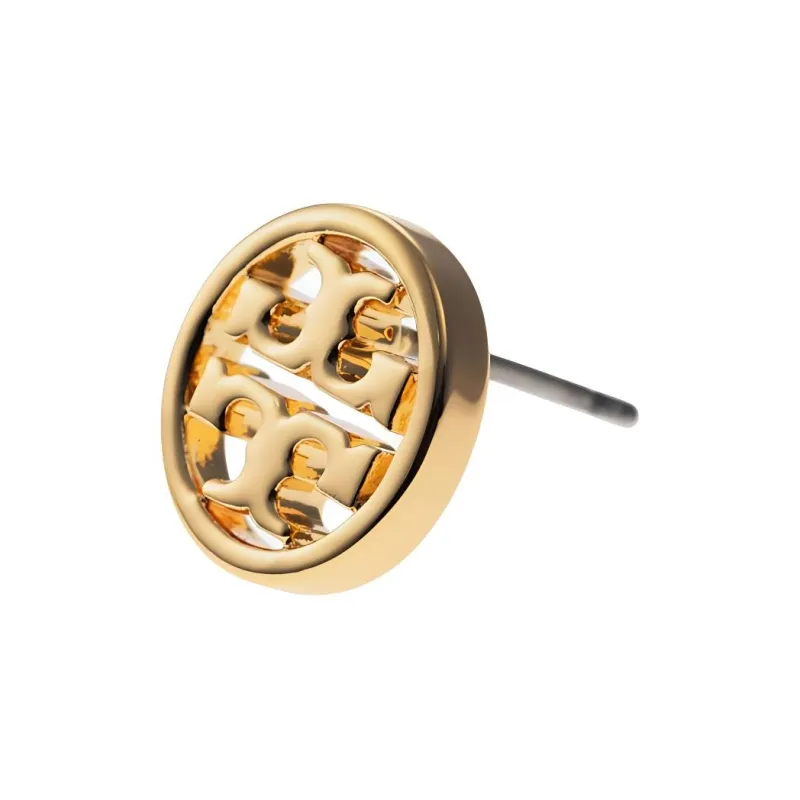 TORY BURCH Miller Double T Logo Plaque Stud Earrings-4
