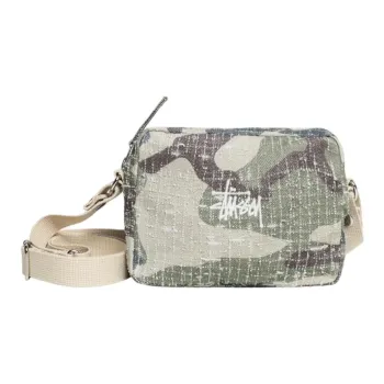 Stussy Pouch Cotton And Canvas Shoulder Bag, Crossbody Bag Regular Unisex Camouflage