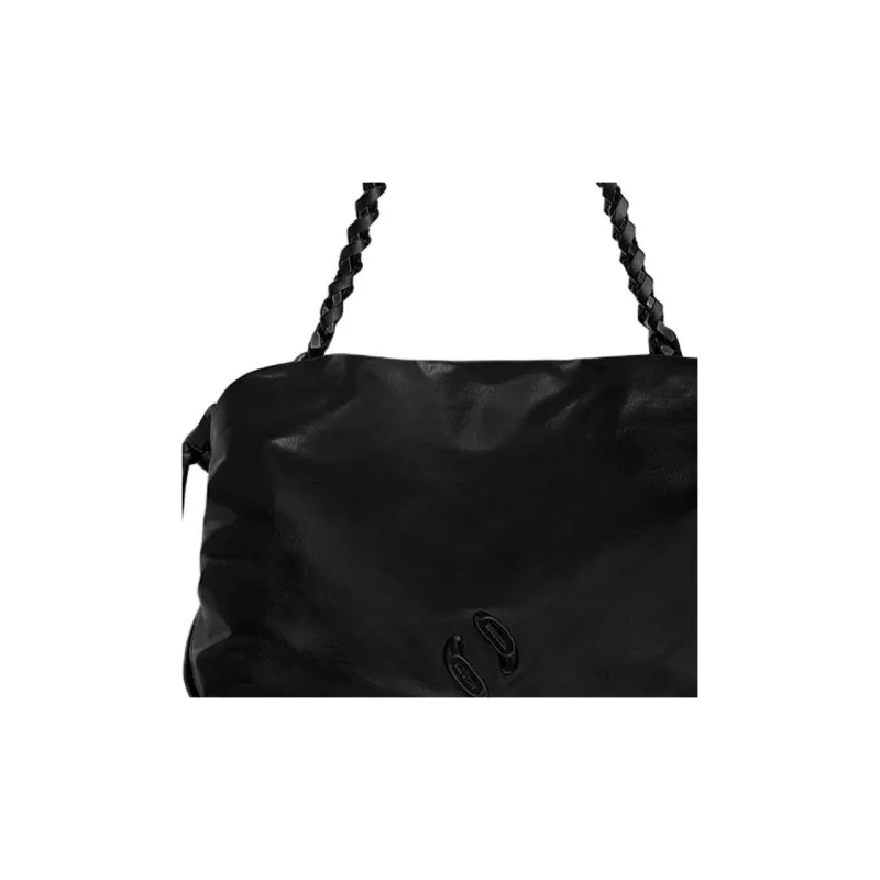 REBECCA MINKOFF Leather Handbag Shoulder Bag Women's Black-3