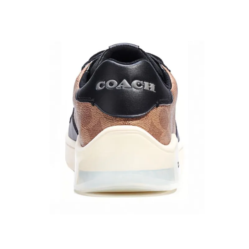 COACH CitySole Low Top Stylish Skateboarding Shoes Men's Brown Black-4