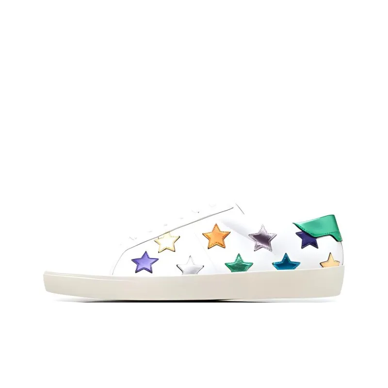 SAINT LAURENT Low Top Stylish Skateboarding Shoes Men's White-0