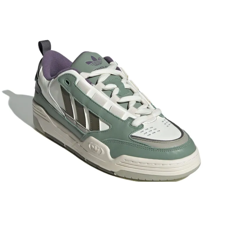 Adidas Originals Adi2000 Wear Resistant Low Top Skateboard Shoes Unisex White Green-1