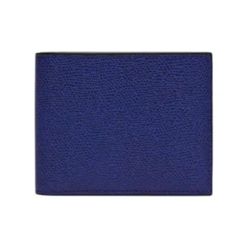 Valextra Millepunte Calfskin Wallet With Coin Purse Men Royal Blue