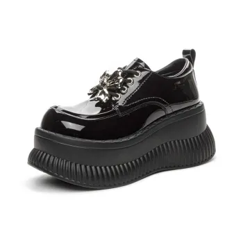 Shoe Cabinet Floral Language Casual Single Shoes Women's