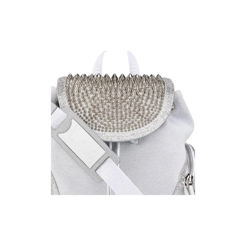 CL LUBOTING Cow Leather Backpack Men White-5