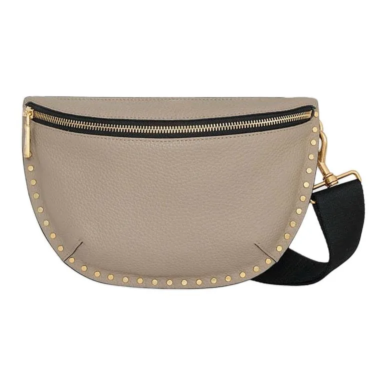 REBECCA MINKOFF Genuine Leather Crossbody Bag Shoulder Bag Women's Oyster Gray-0