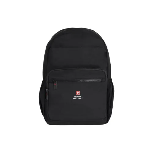 SWISS MILITARY Composite Cloth Backpack Regular Unisex Black/Red