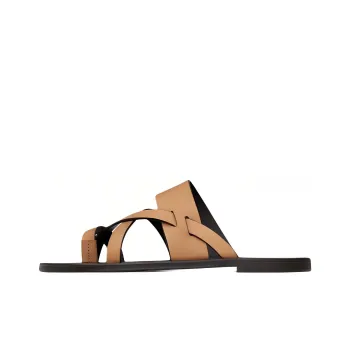 SAINT LAURENT Culver Leather Slides