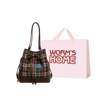 Worm's Home PU One Shoulder Crossbody Backpack Women's Multicolor