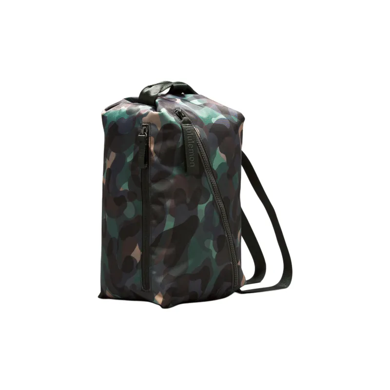 Lululemon Water-Resistant Fabric Shoulder Bag Regular Unisex Wavy Maze Flute Multi-Piece Black Pine-1