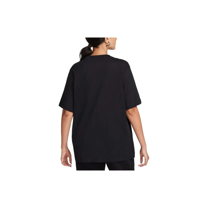 Nike Sportswear Women's Logo Crewneck Loose Fit T-Shirt Black-1