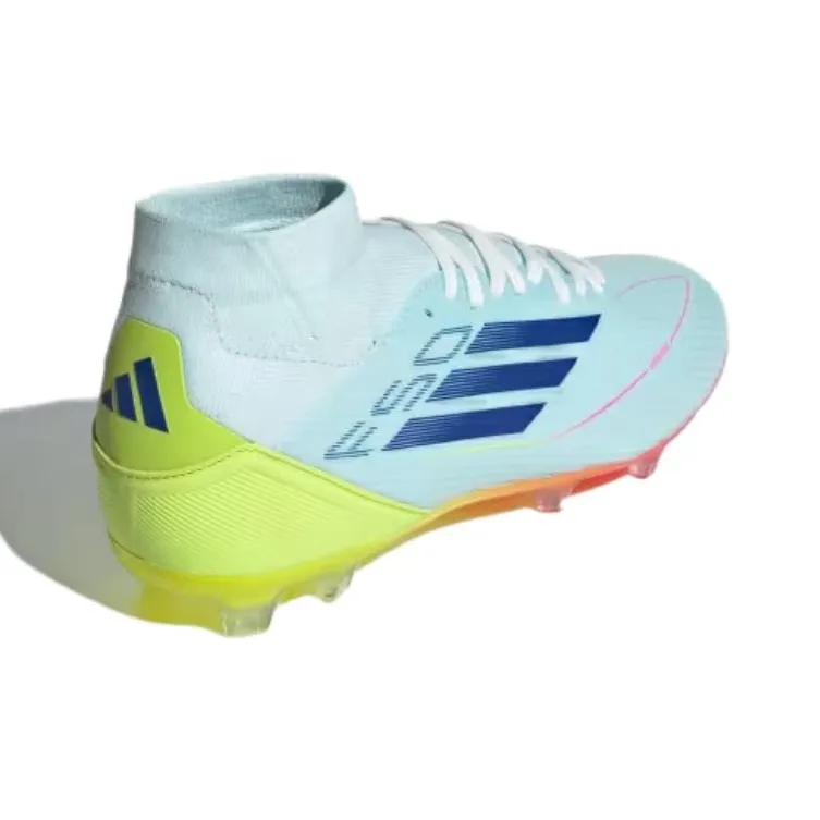 Adidas F50 Cushioning, Slip Resistant, And Abrasion Resistant Soccer Shoes Women's Blue-2