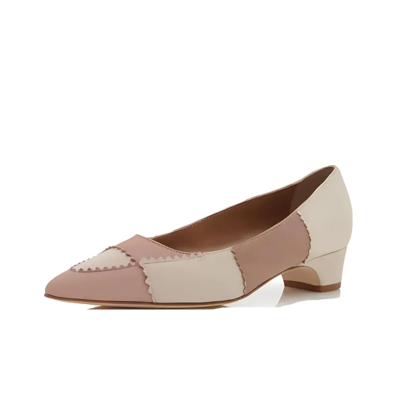 MANOLO BLAHNIK Malango Wedge Heel Women's Casual Shoes 3cm Women's White Pink-2