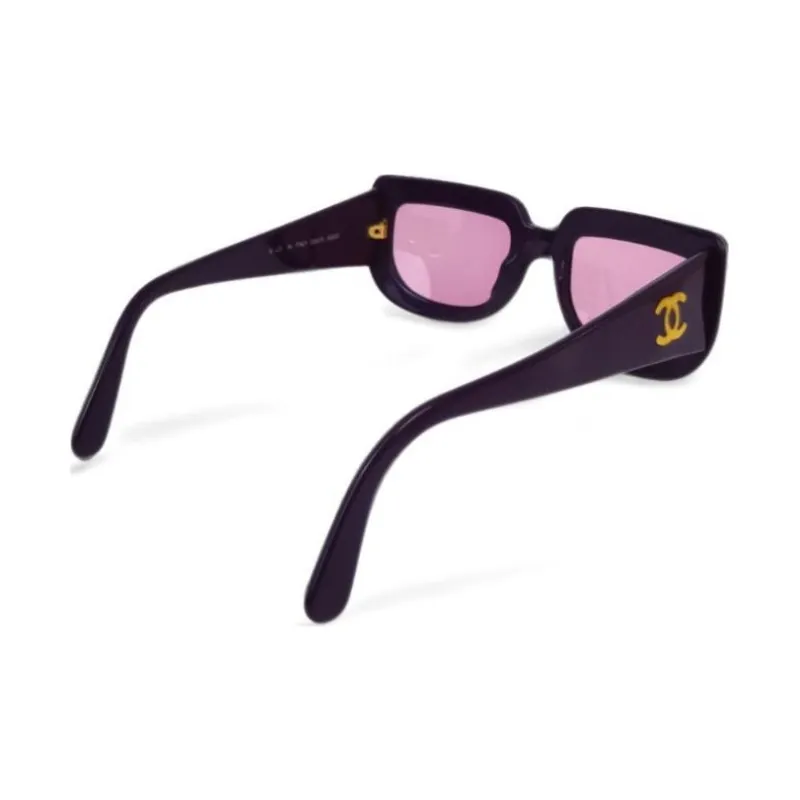 CHANEL Pre Owned 1990 2000 Logo Oversize frame Sunglasses-1