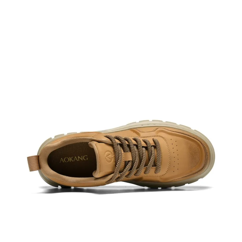 AOKANG Height Increasing Wear-Resistant Lightweight Slip-Resistant Low-Top Skateboard Shoes Men Exclusive Box-4
