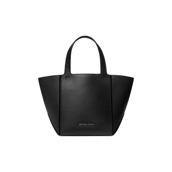 MICHAEL KORS Leather Tote Bag Shopping Bag Handbag Small Size Women's Black