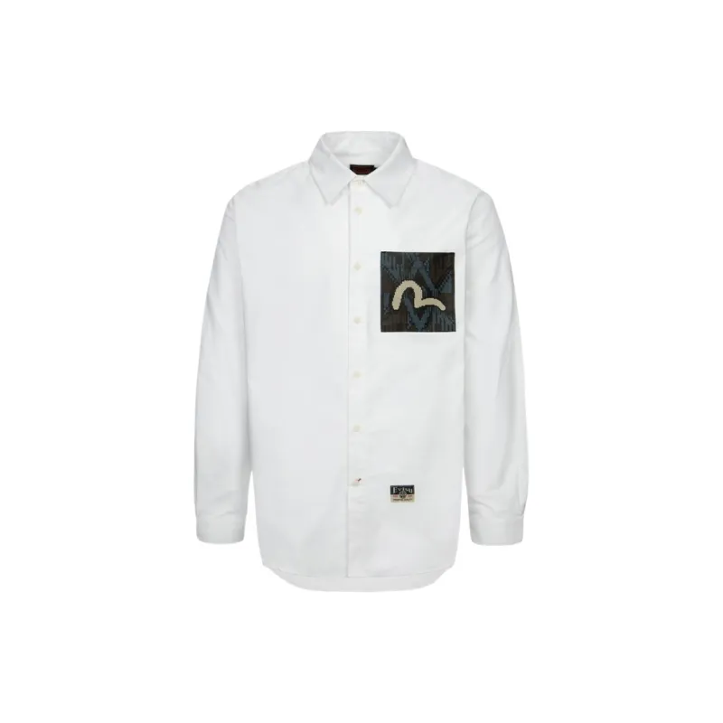 EVISU 2024 Fall And Winter Shirt Men White-1