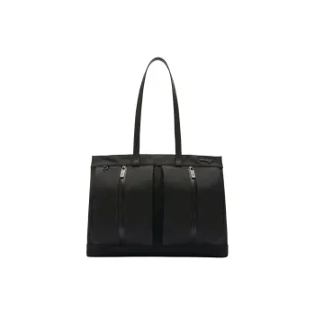 Valextra Recycled Nylon Tote Bag, Shopping Bag, Handbag, Shoulder Bag Men Black