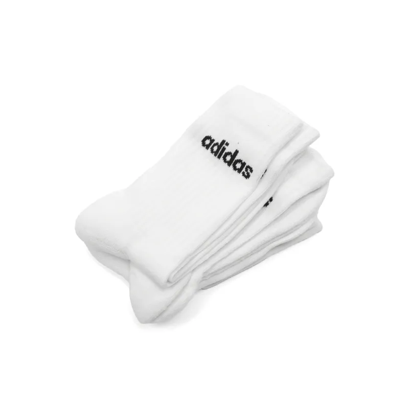 Adidas C LIN CREW 3P Mid Calf Socks Men's 3 Pack White-2