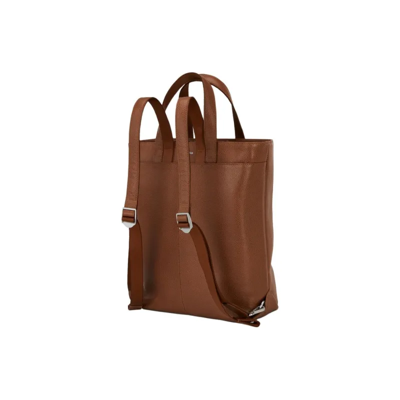 SAMSONITE Leather Backpack Women's Brown-1