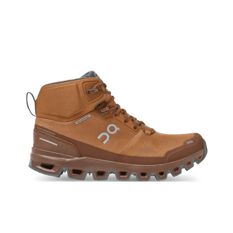 On Cloudrock Waterproof Mid-Top Hiking/Trekking Shoes Women's Brown-1