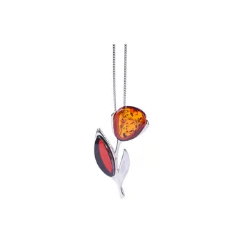 S&A S925 Silver Amber Fine Jade Necklaces Women's