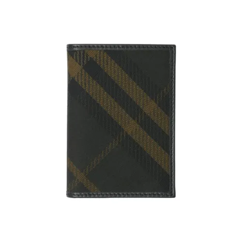 Burberry Polyester Card Holder Men Dark Shadow Color