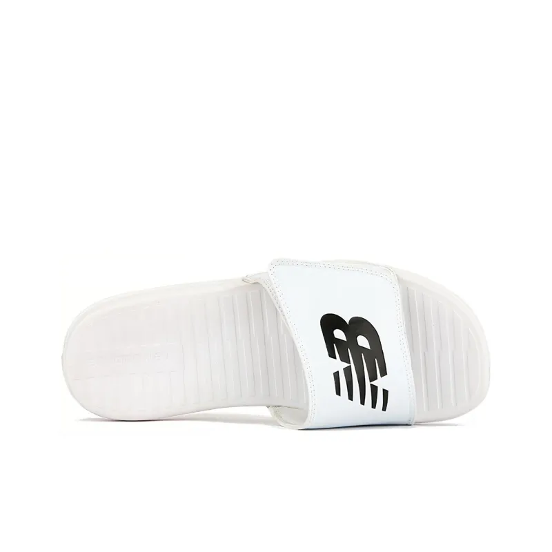 New Balance 230 Series Minimalistic White Slippers-2