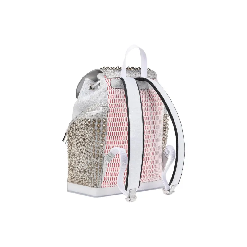 CL LUBOTING Cow Leather Backpack Men White-2