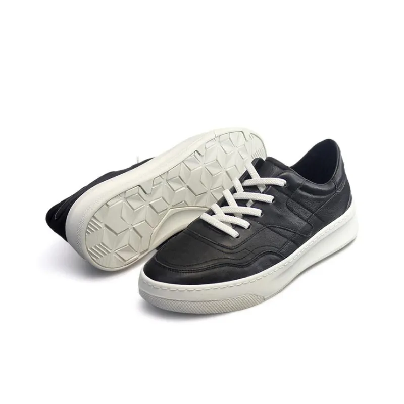 Devanro Small White Shoes Wear Resistant Breathable Slip Resistant Low Top Skateboard Shoes Men-7
