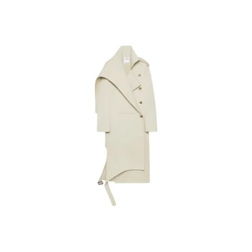 COURREGES Trench Coats Women's Hemp/Flax