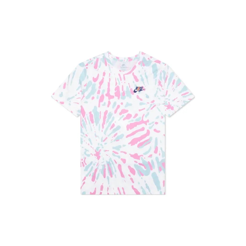 Nike Sportswear Men's Black Light Tie-Dye T-Shirt-0