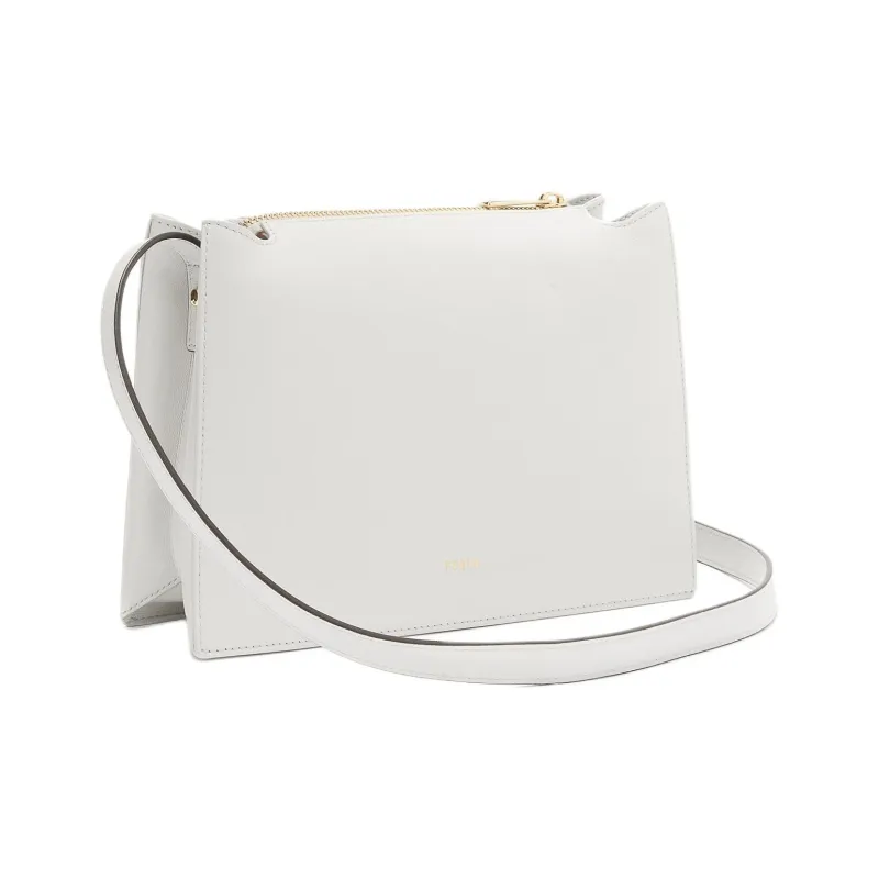 Furla Calfskin Shoulder Bag Crossbody Bag Small Size Women's White-2