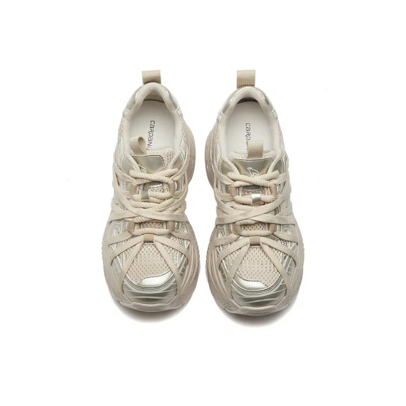CARDANRO Small-sized Sky Vegetables Low-Top Platform Height Increasing 10cm Chunky Sneakers Women's-10