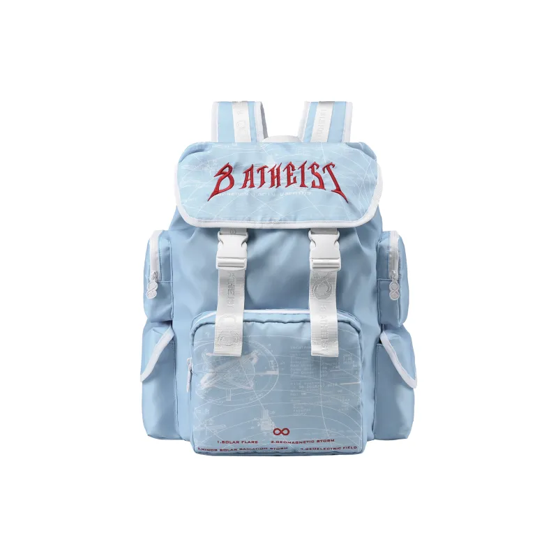 8atheist Polyester Students Backpack Unisex Blue-0