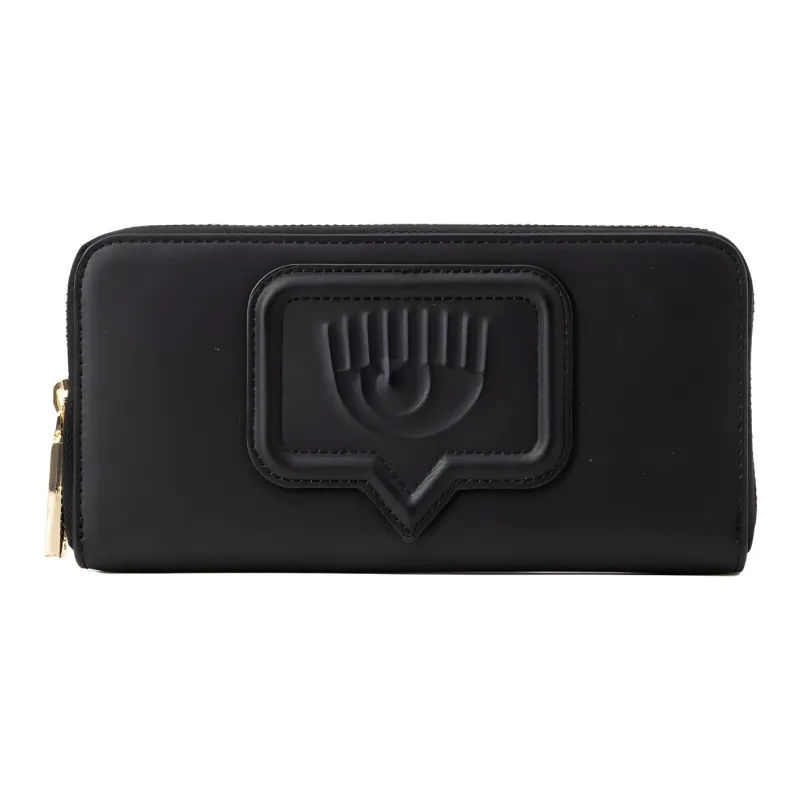 CHIARA FERRAGNI Eyelike Polyester Wallet Women's Black-1