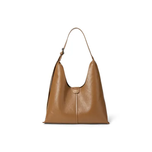ST&SAT Synthetic Leather Portable Crossbody Bag, Shoulder Bag Women's Brown