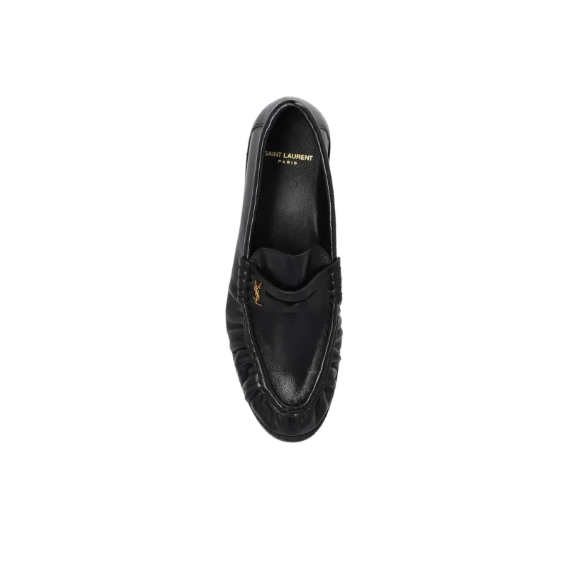 SAINT LAURENT Le Loafer Leather Loafers-4