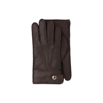 PRADA Cashmere Lambskin Sheepskin Gloves Men Brown