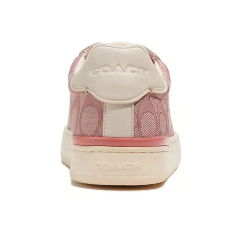 COACH Clip Skateboarding Shoes Women's Pink-4