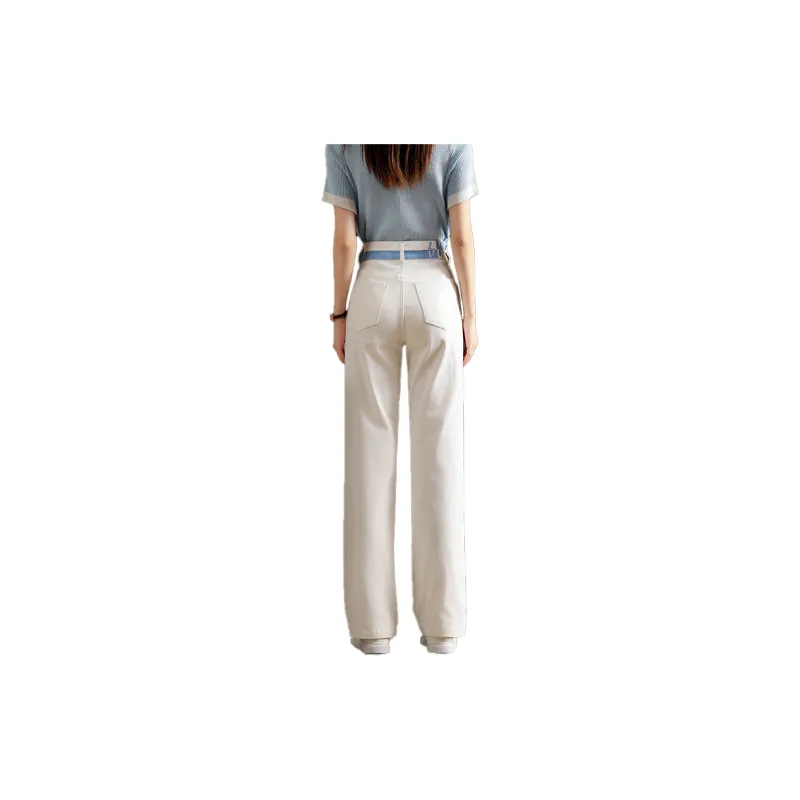 MPOX Jeans Women's White Blue-1